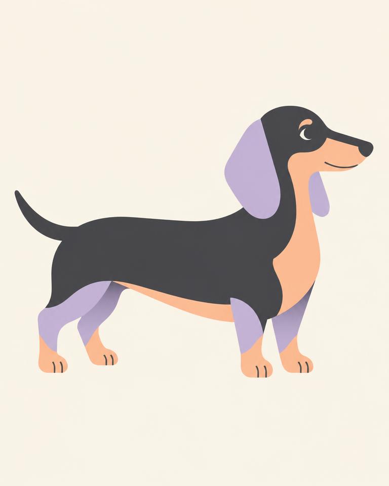 Minimalist style pet portrait